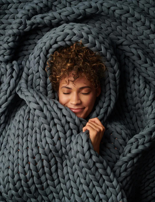 Cotton Napper - Knitted Weighted Blanket Made Of 100% Organic Cotton | Bearaby