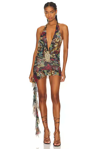 Cindy Mini Dress in Dark Cheetah | Revolve Clothing (Global)