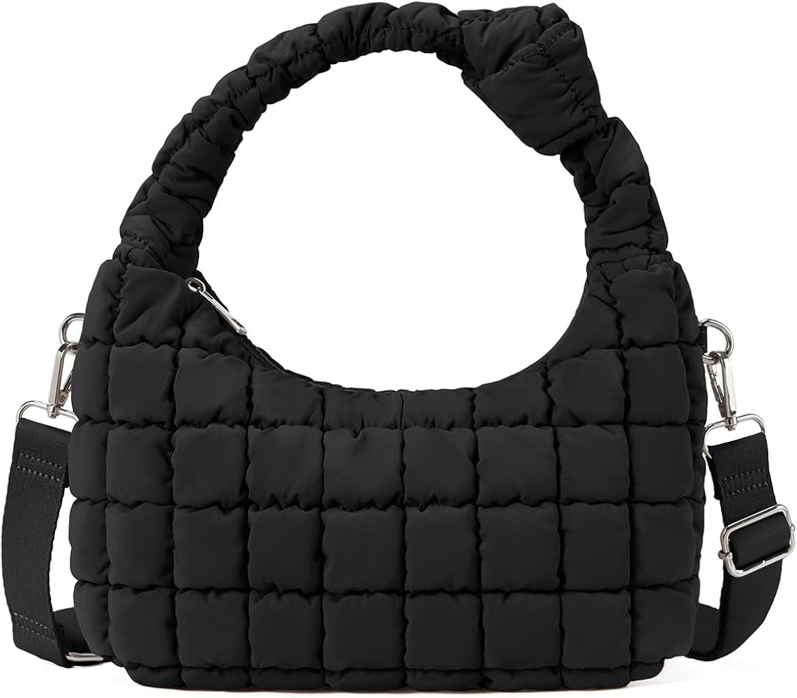 Telena Puffer Tote Bag for Women Lightweight Puffy Tote Bags Small Quilted Crossbody Shoulder Han... | Amazon (US)