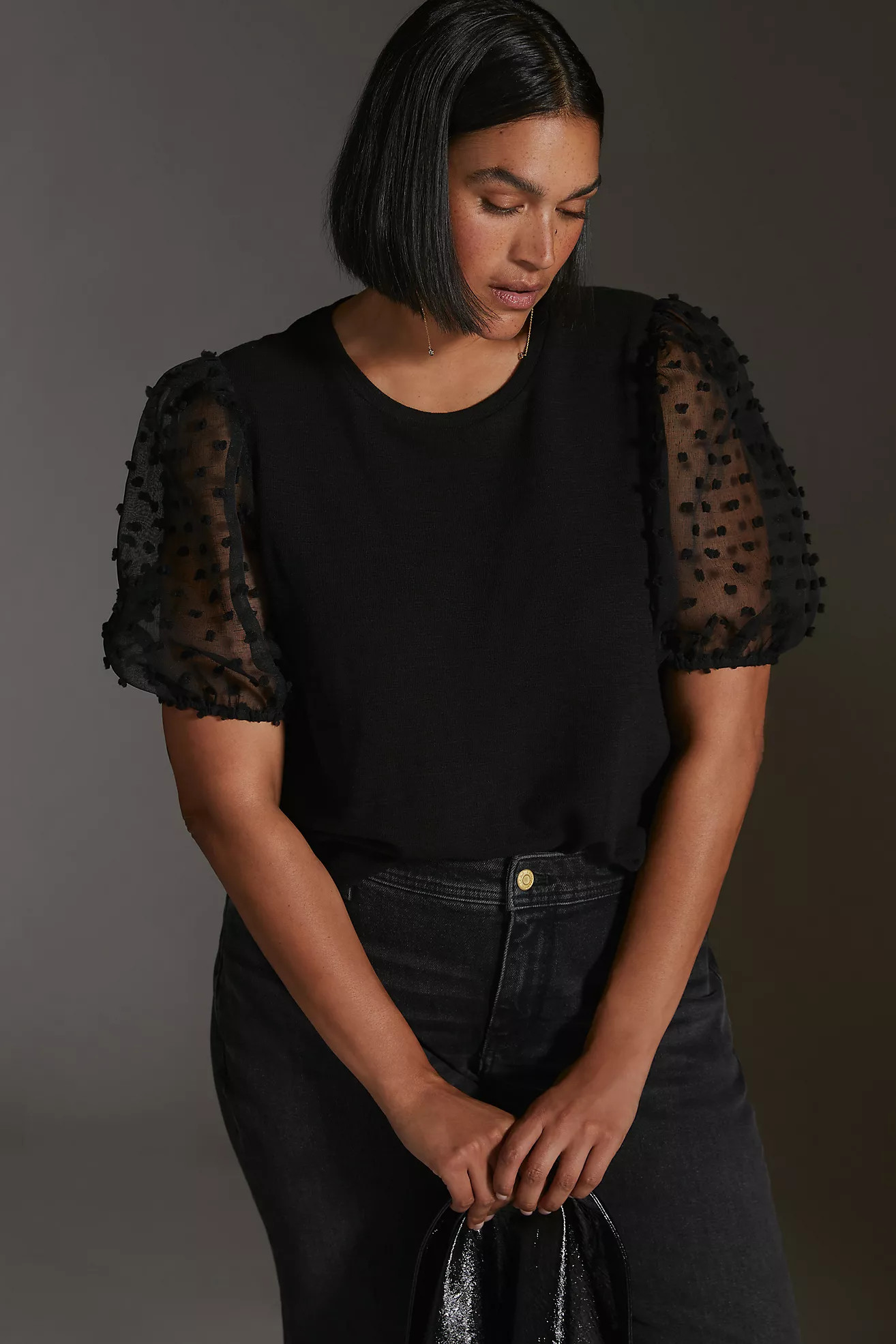 Maeve Woven Puff-Sleeve Top | Anthropologie (US)