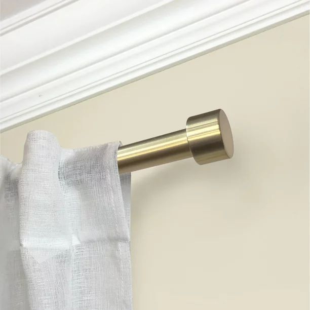 Mainstays End Cap 3/4" Dia. 30"-84" Curtain Rod, Gold Finish | Walmart (US)