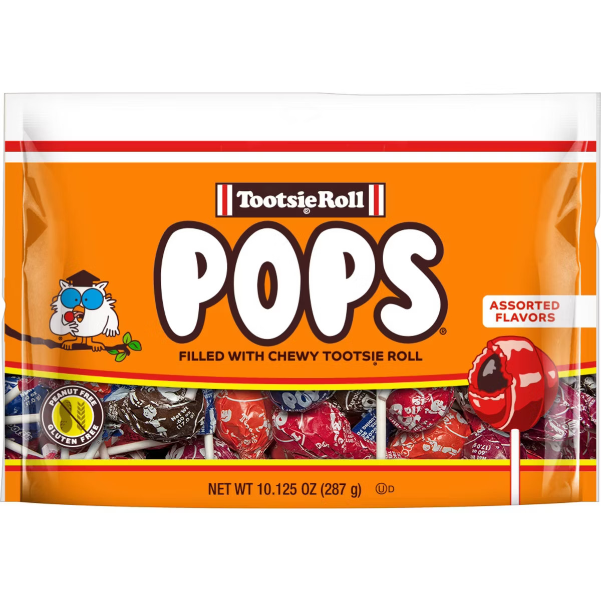 Tootsie Pops Candy Assorted Flavor Lollipops Standup Bag – 10.125oz | Target