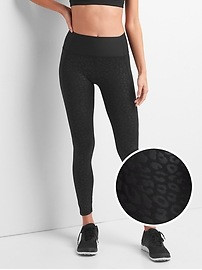 gFast High Rise Sculpt Revolution Leggings in Matte Shine Print | Gap US