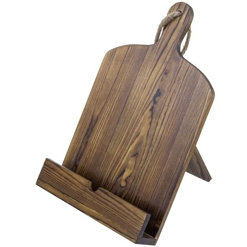 MyGift Cookbook Stand Recipe Book Holder with Brown Wood Cutting Board Design, Cookbook Holder for Countertop Display | Amazon (US)