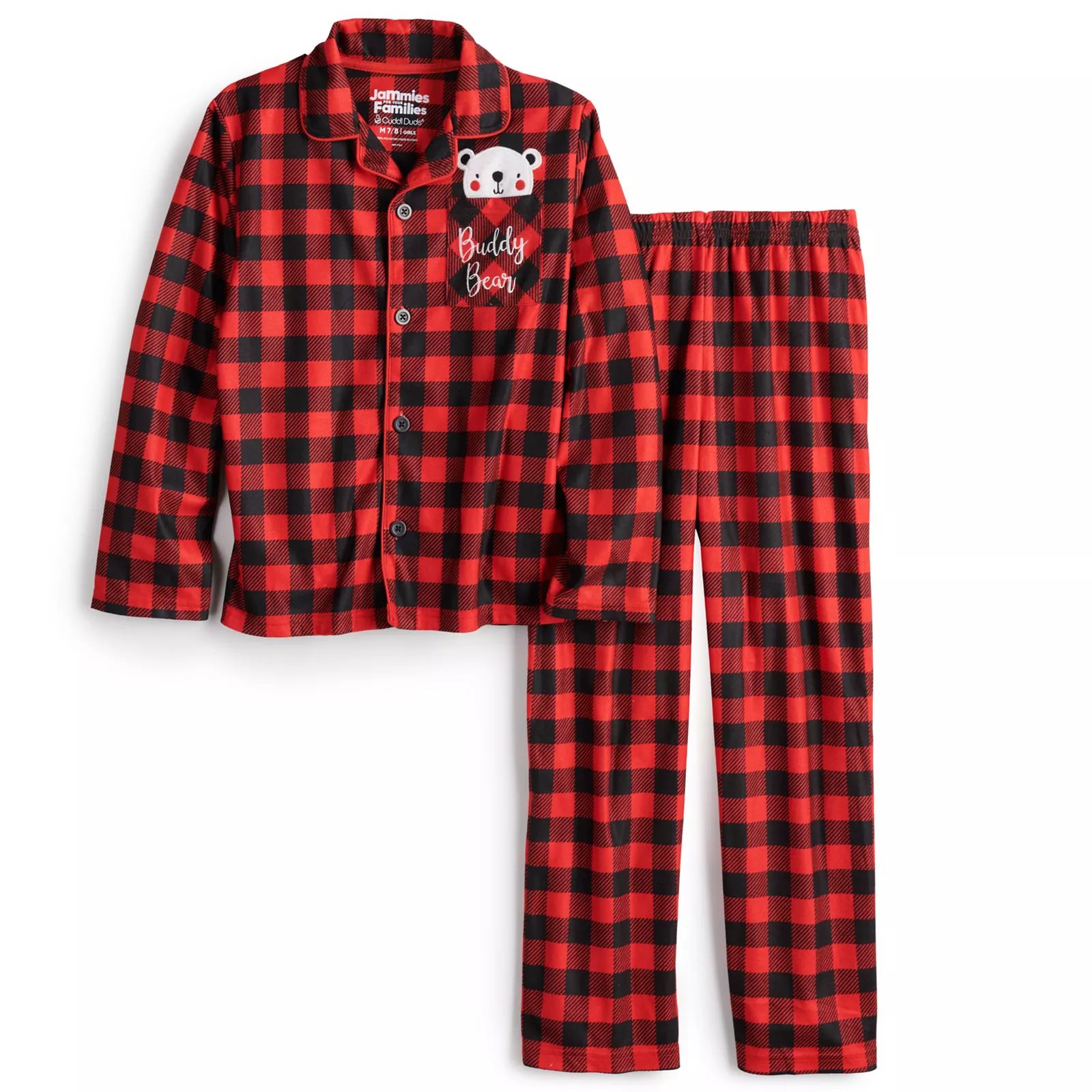 Kids 4-14 Jammies For Your Families Cool Bear Plaid Top & Pants Pajama Set by Cuddl Duds, Boy's, Brt | Kohl's