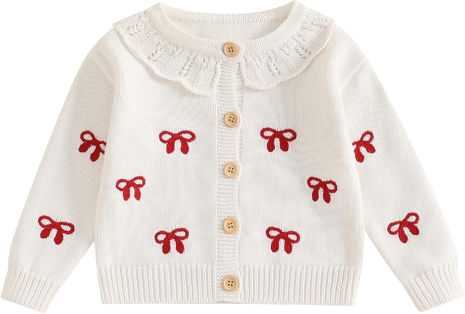 Newborn Baby Girl Boy Cute Long Sleeve Button Up Cardigan Toddler Knit Sweater Infant Fall Winter... | Amazon (US)