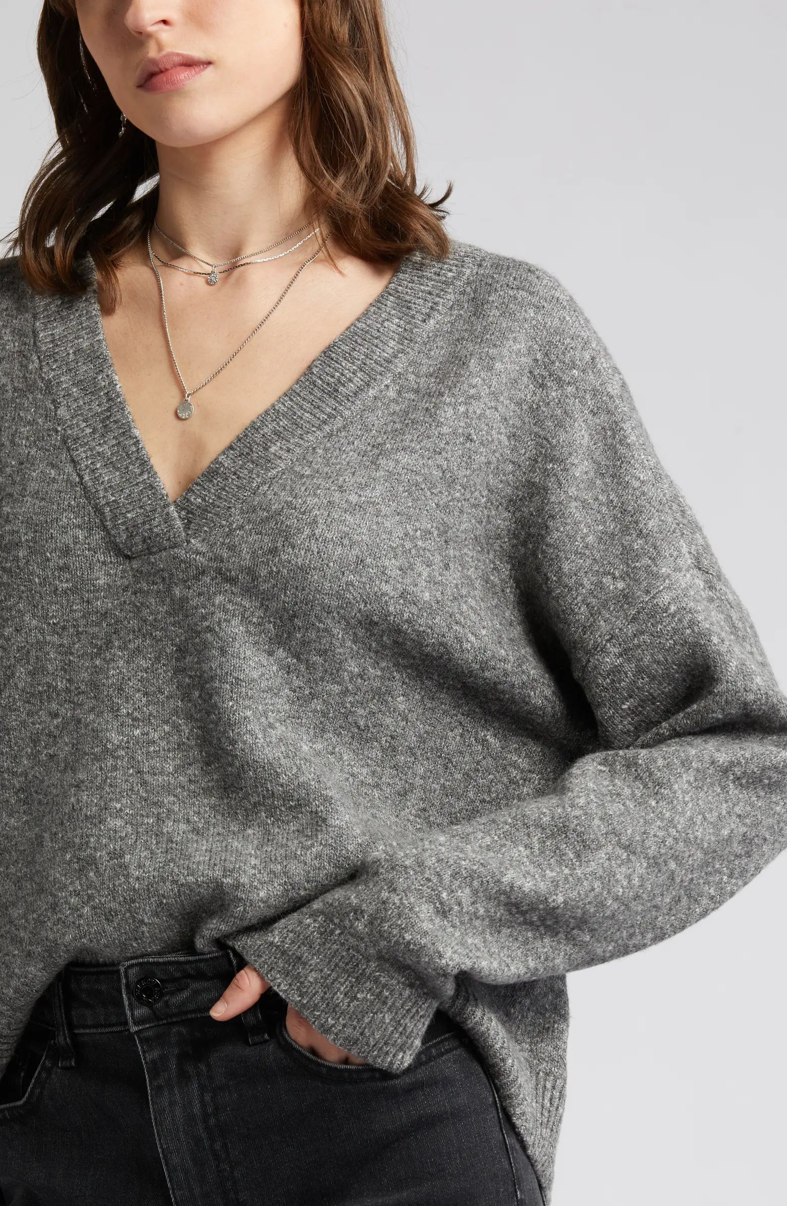 Oversize V-Neck Sweater | Nordstrom