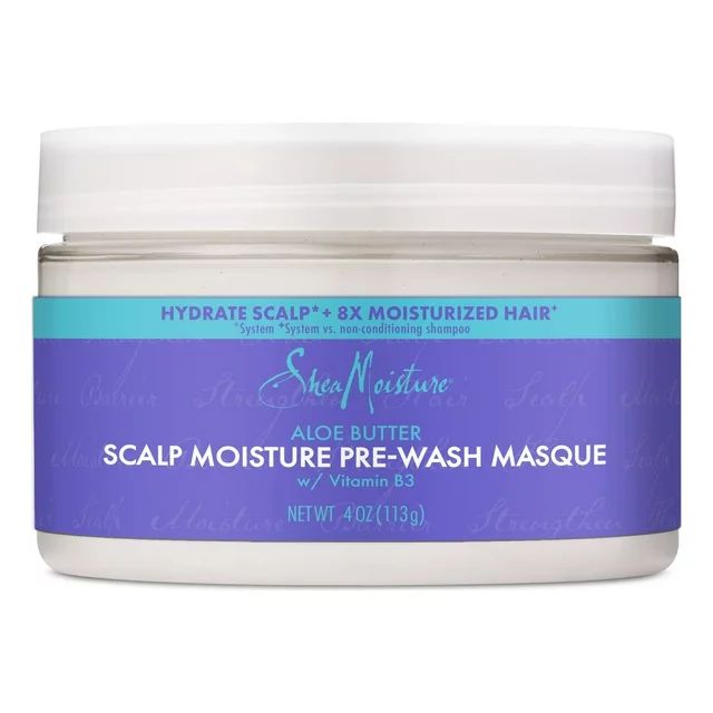 SheaMoisture Scalp Moisture Hair Masque Aloe Butter & Vitamin B3, 4 oz | Walmart (US)
