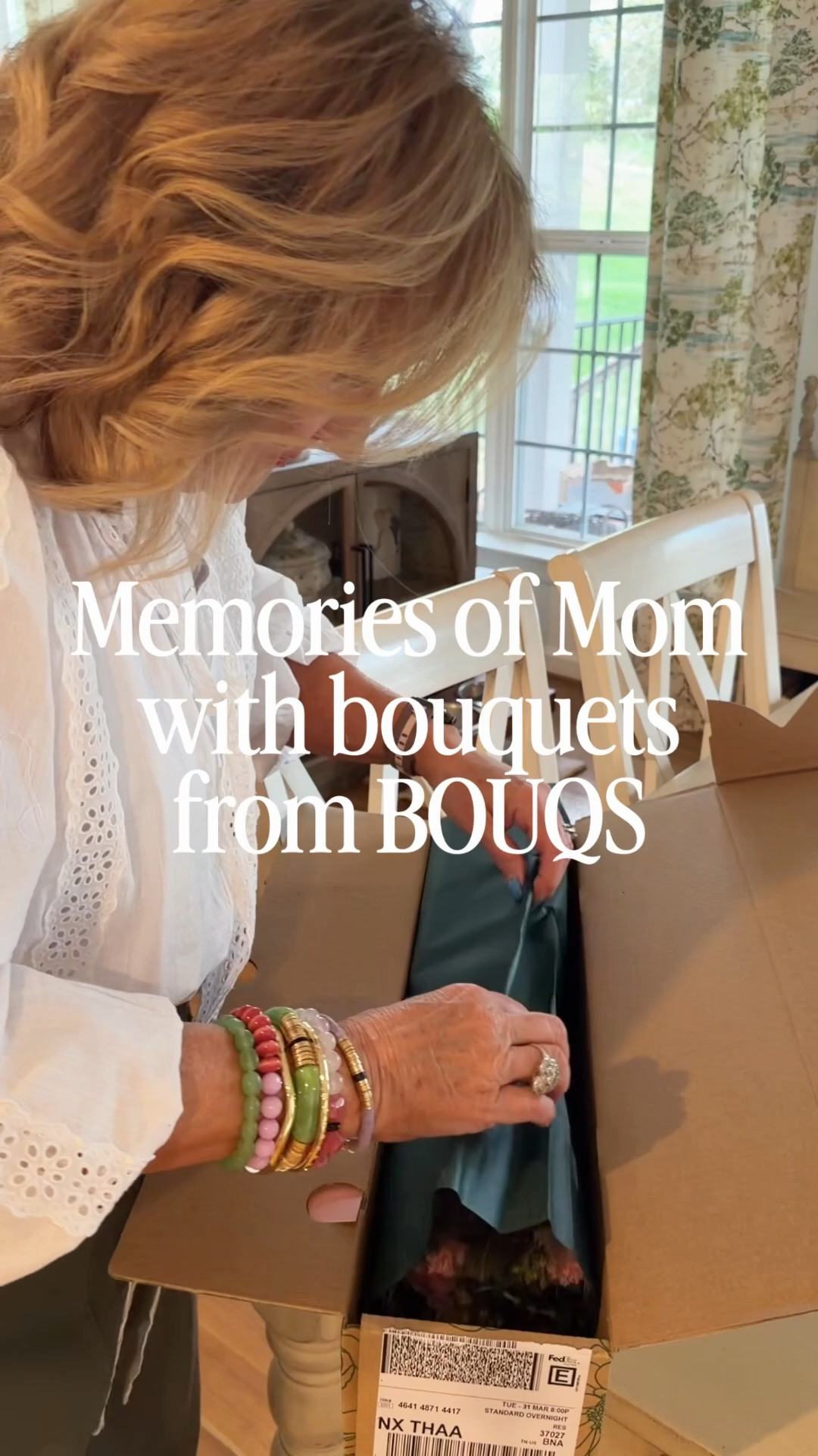 Order bouqs with my code NANETTE and get 20% off! 
This is the whimsy bouquet. 2 bundles 

Blouse size medium a bit sheer I wear a modesty cami
Stretch twill for pants size medium petite I could go the small 
20% off JT bracelet stack with code NANETTE20

Mother’s Day gift ideas 

#LTKSaleAlert #LTKHome #LTKOver40