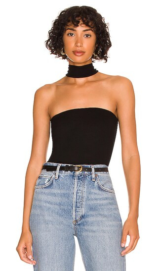 Lazaro Mock Neck Top in Black | Revolve Clothing (Global)