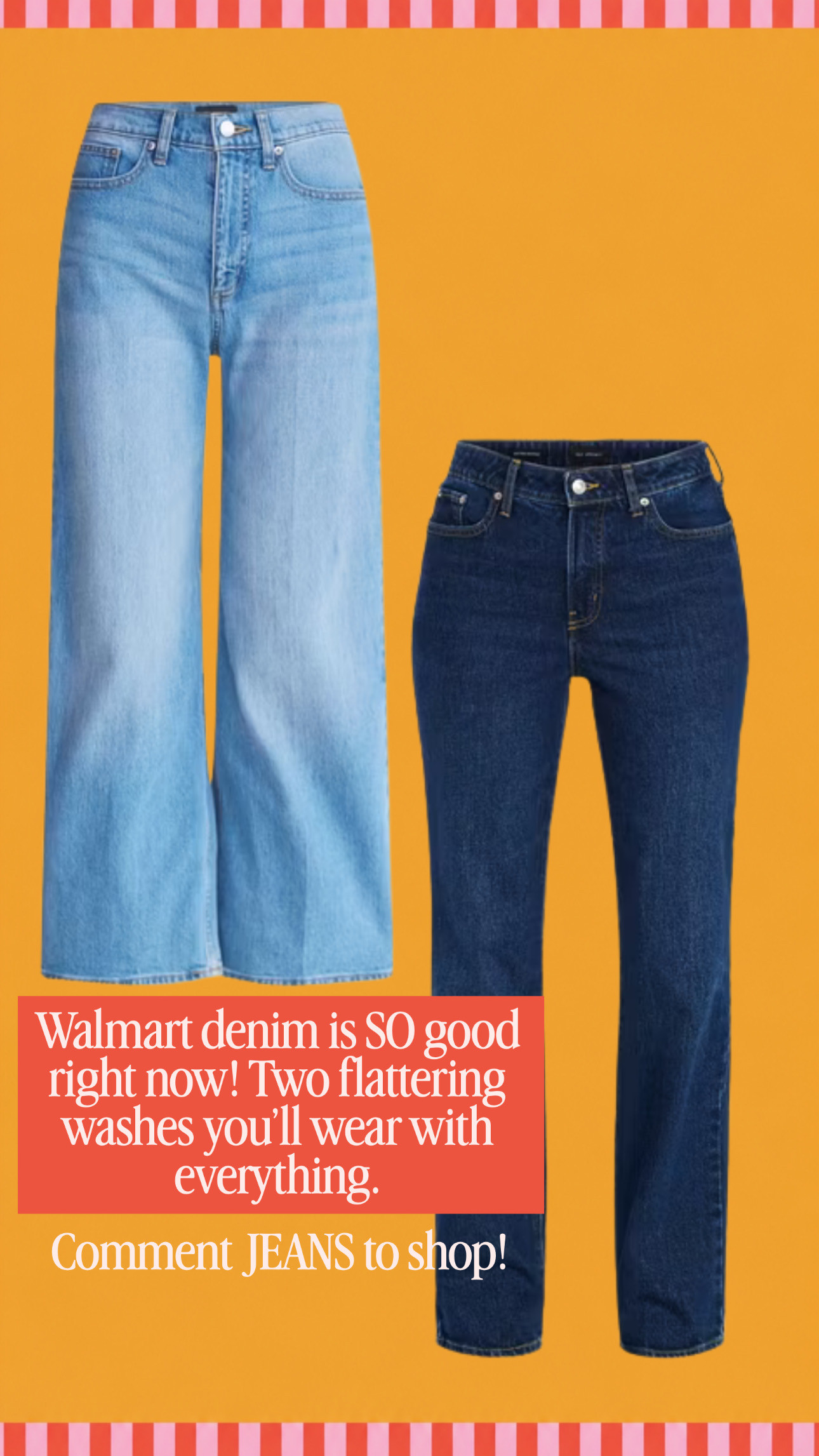 Walmart denim is SO good right now! Two flattering washes you’ll wear with everything.

#LTKootd #LTKmomlife #LTKgrwm