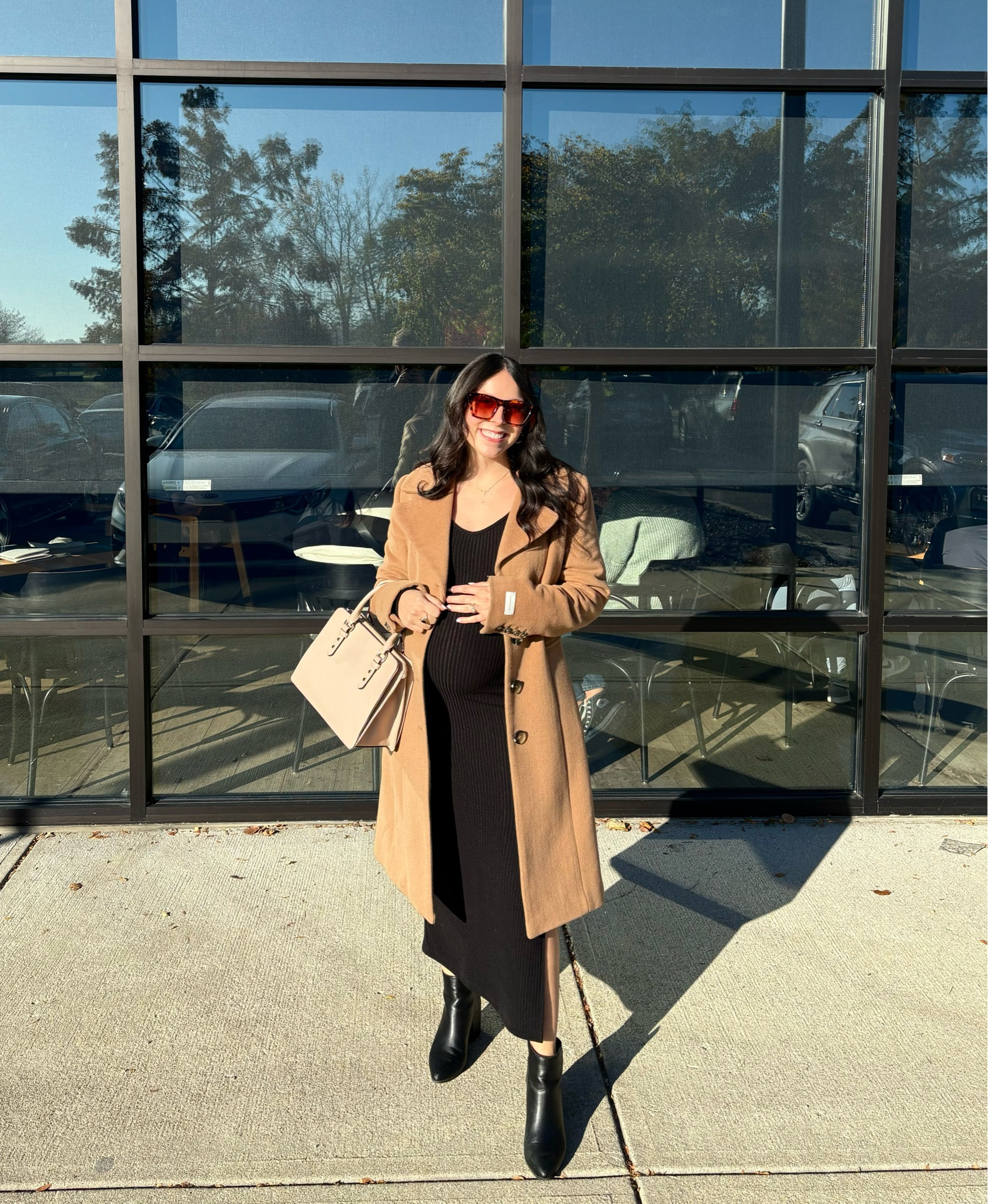 I felt so cute in this maternity friendly outfit! It was perfect for the chilly fall weather 🍁 The dress is from my favorite maternity site and I linked a few similar options as well! (P.S. it’s 30% off!!)

#LTKBump #LTKWorkwear #LTKBaby