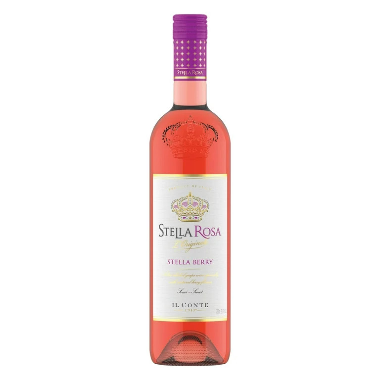 Stella Rosa Berry Semi-Sweet Rose Wine, 750ml Glass Bottle, Piedmont, Italy Serving Size 6oz | Walmart (US)