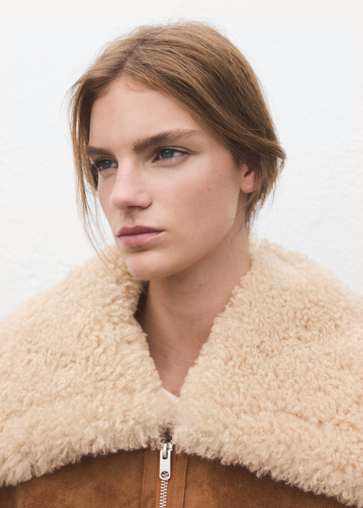 Double-faced shearling jacket | MANGO (UK)