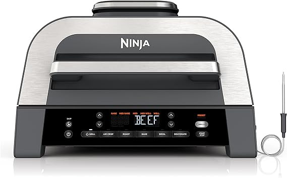 Ninja DG551 Foodi Smart XL 6-in-1 Indoor Grill with Air Fry, Roast, Bake, Broil, & Dehydrate, Foo... | Amazon (US)