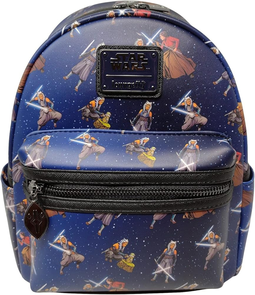 Loungefly Star Wars Ahsoka Tano and Grogu The Mandalorian Womens Double Strap Shoulder Bag Purse | Amazon (US)