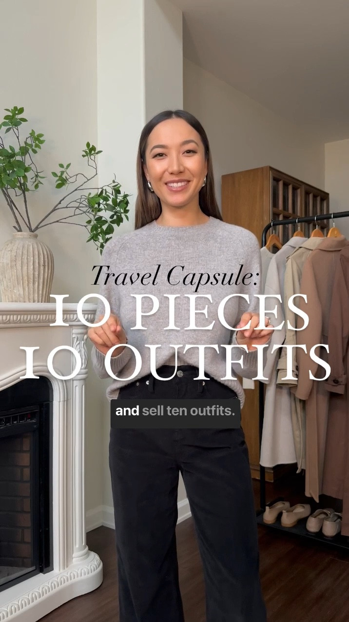 Travel capsule: 10x10 - winter styles 

Almost all items are old, linked to similar styles 

Abercrombie items are on sale for 25% off sitewide! 

Demellier bag is 20% off using the code BF20 (they never have sales) 
Coat / jeans / tailored pants / trousers / jacket / long sleeve / gray sweater / converse / waterproof lug sole Chelsea boots / 

#LTKStyleTip #LTKTravel #LTKSaleAlert
