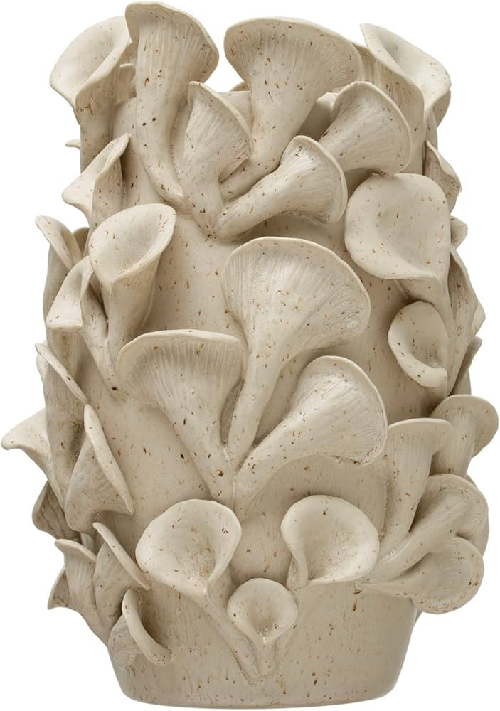 Creative Co-Op Handmade Organic Stoneware Sculpted, White Reactive Glaze Vases, 7" L x 7" W x 11"... | Amazon (US)