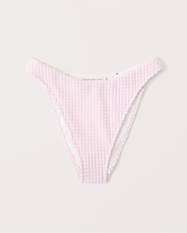 Women's Mid-Rise High-Leg Moderate Bottoms | Women's Swimwear | Abercrombie.com | Abercrombie & Fitch (US)