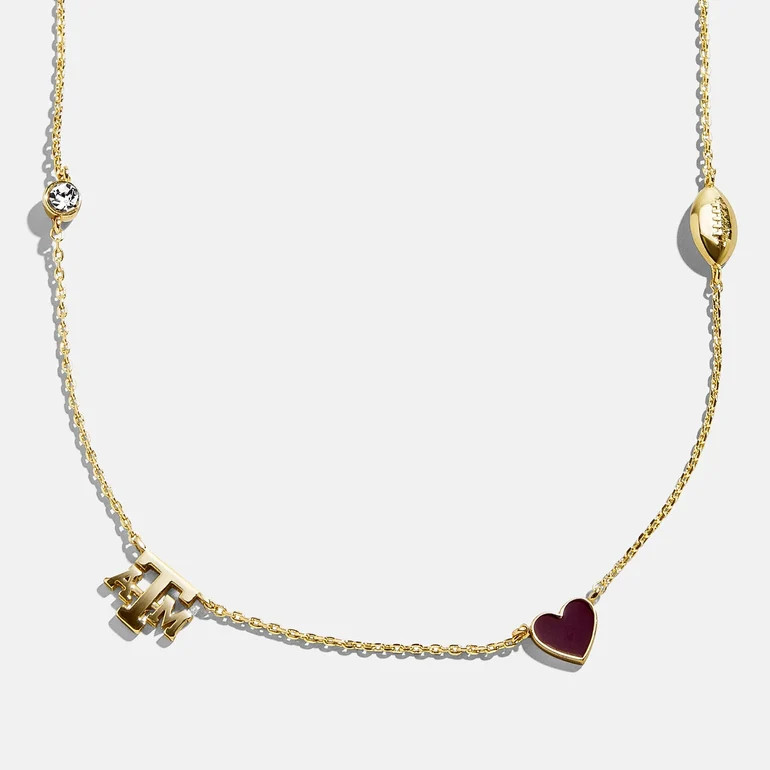 Texas A&M University Spaced Charm Necklace - Texas A&M University | BaubleBar
