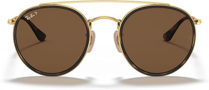 Ray-Ban RB3647N Double Bridge Round Sunglasses | Amazon (US)