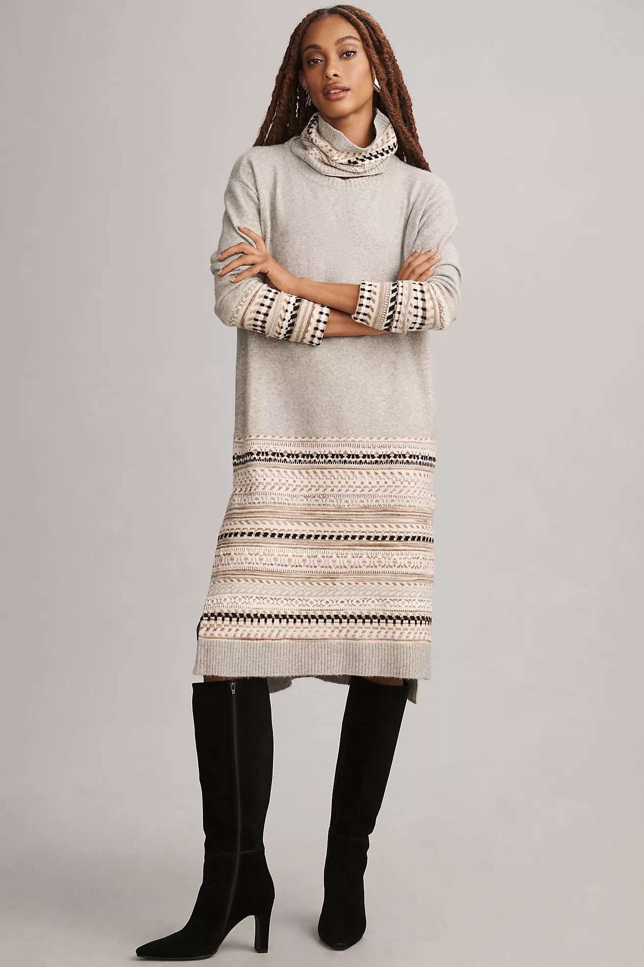 Daily Practice by Anthropologie Turtleneck Sweater Dress | Anthropologie (US)