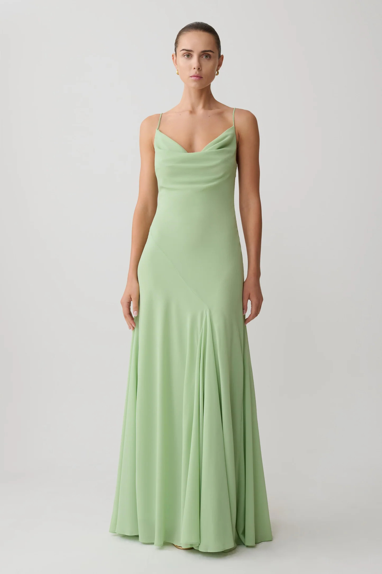 Chiffon Maxi Dress - Sage | MESHKI US