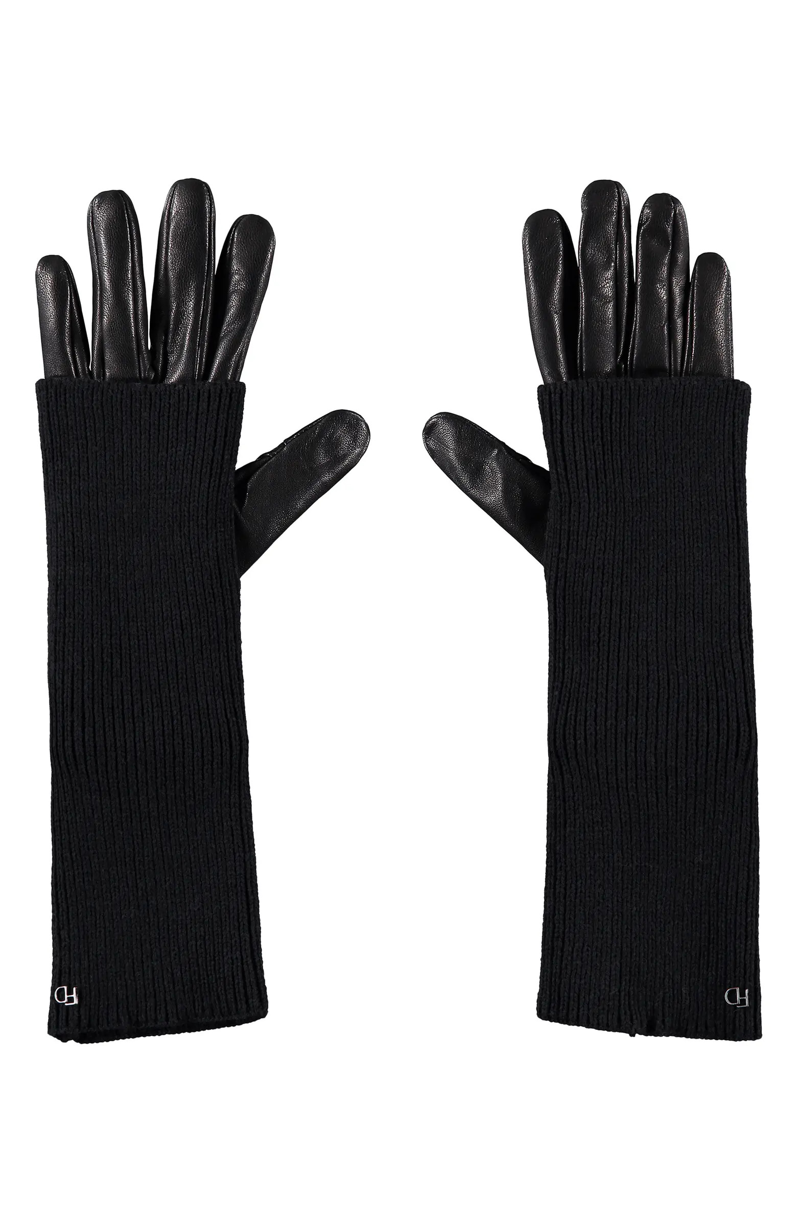 Knit Arm Warmer & Leather Gloves Set | Nordstrom