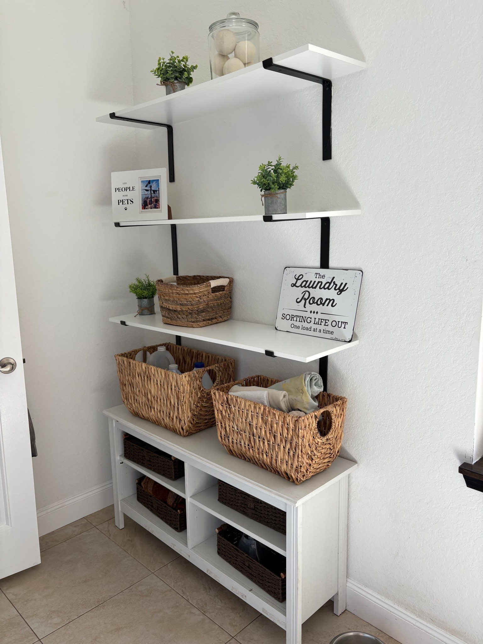Cute laundry room set up 🧺 

Makeover | Amazon finds | home finds 

#LTKmorningroutine #LTKselfcare #LTKHome