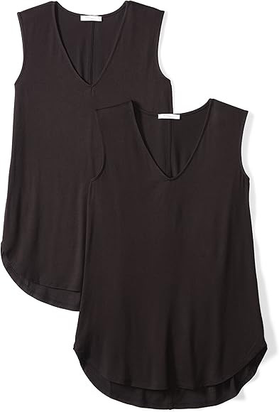 Amazon Brand - Daily Ritual Women's Jersey V-Neck Tank Top | Amazon (US)