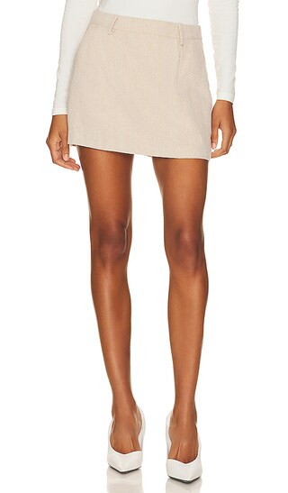 SOVERE Rebellion Mini Skirt in Cream. - size M | Revolve Clothing (Global)