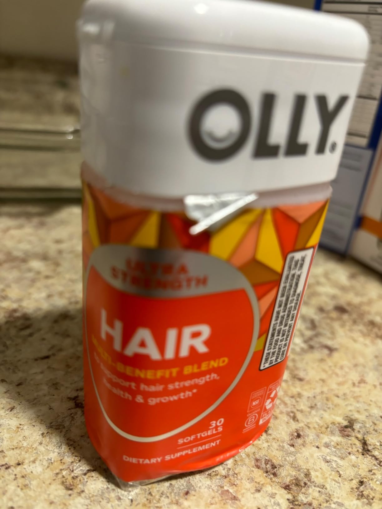 OLLY Ultra Strength Hair Softgels, Supports Hair Health, Biotin, Keratin, Vitamin D, B12, Hair Su... | Amazon (US)