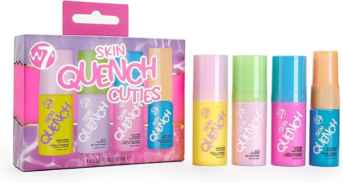 W7 Skin Quench Cuties Gift Set - Travel Size Hydrating Skincare Minis - Moisturizing Skincare Gif... | Amazon (US)