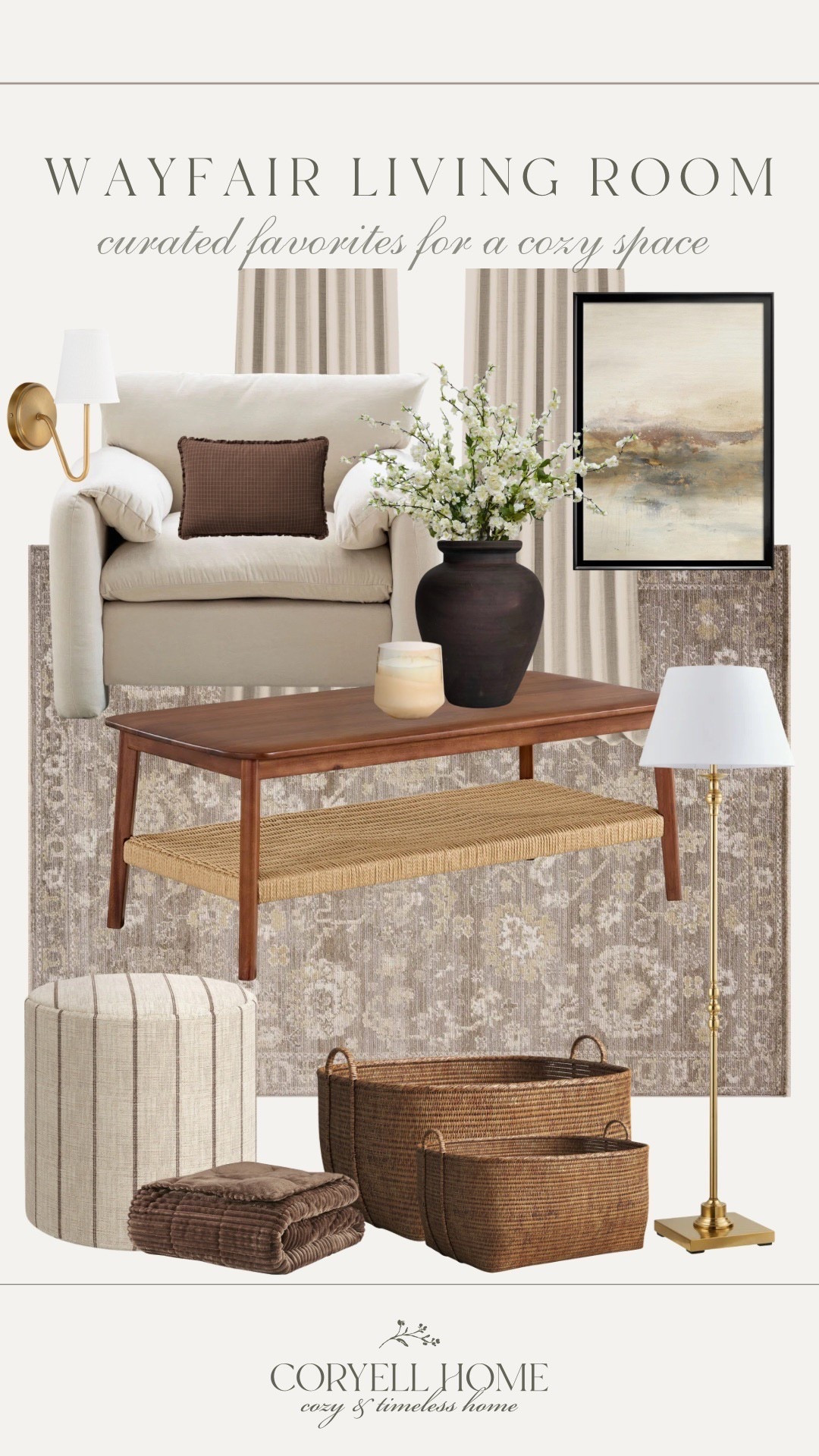 Wayfair Living Room inspiration 🤍 Wayfair Finds, Neutral Home, Traditional Home, Modern Home 

#LTKFindsUnder50 #LTKFindsUnder100 #january2026

#LTKHome