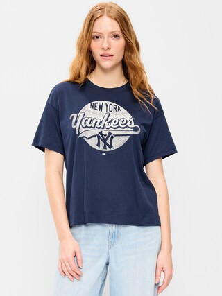 New York Yankees Crew-Neck T-Shirt for Women | Old Navy (US)