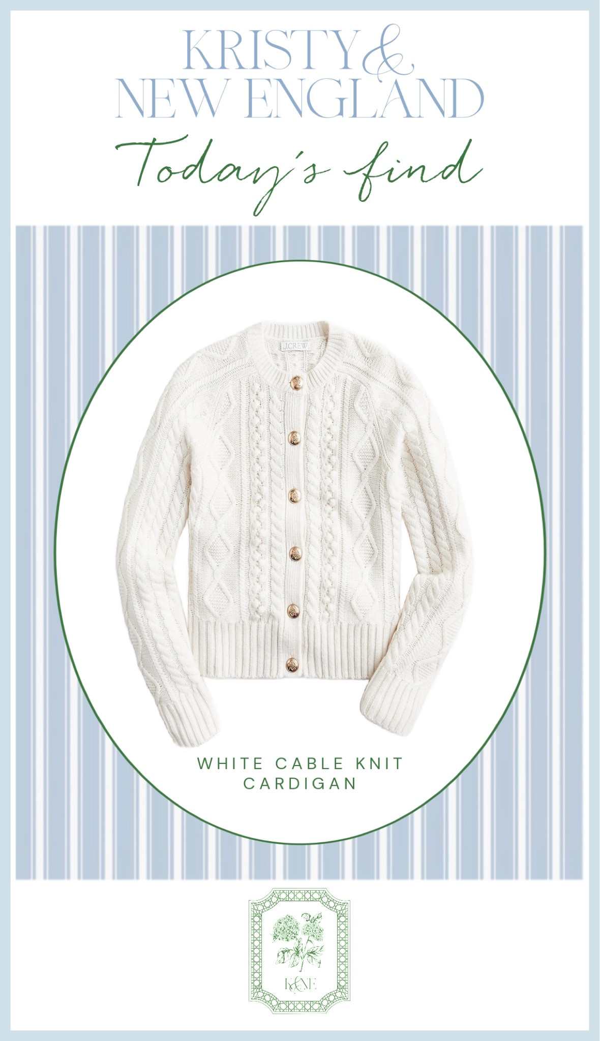 Today’s Find: White cable knit cardigan back in stock.

#LTKover40 #LTKGiftGuide #LTKsalealert