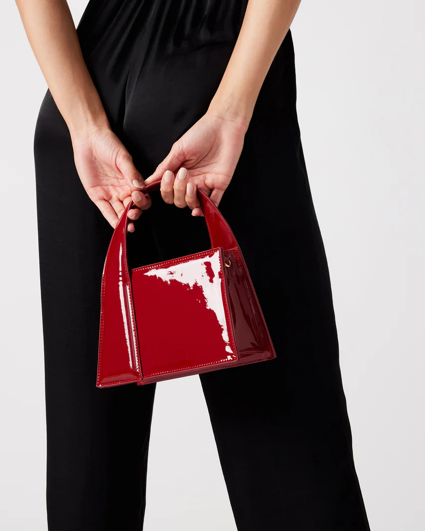 TWISTY Bag Wine Patent | Women's Patent Top Handle Bag | Steve Madden (US)