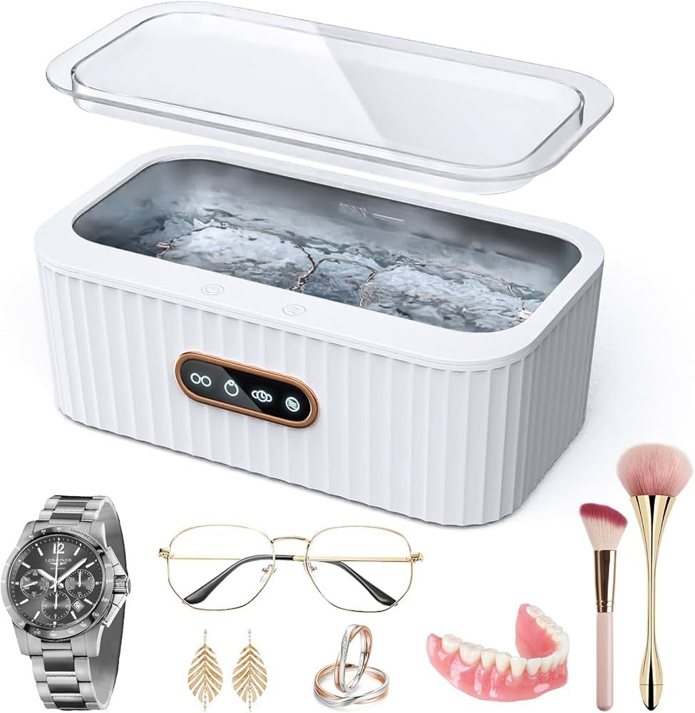 Kiaitre Ultrasonic Jewelry Cleaner - Portable Professional Jewelry Cleaner Ultrasonic Machine wit... | Amazon (US)