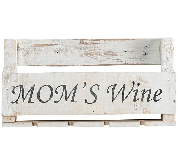 Del Hutson Designs "Mom's Wine" Little Elm WineRack | QVC