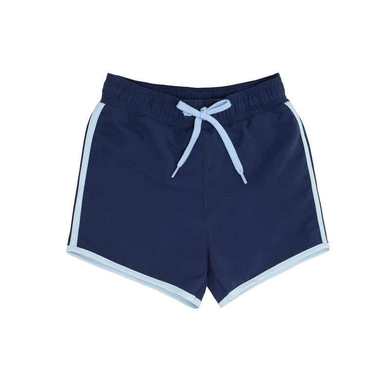 boys navy boardie with side binding | minnow