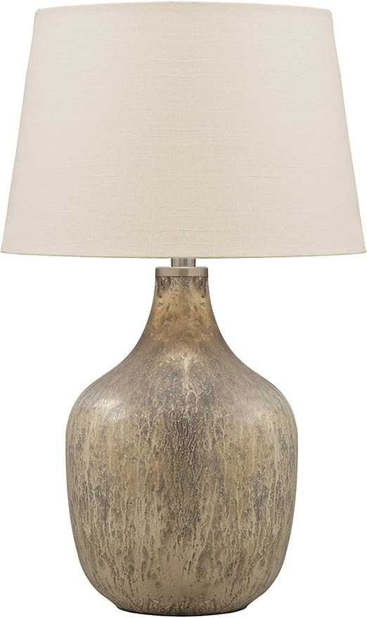 Signature Design by Ashley Mari Contemporary 27.75" Mercury Glass Table Lamp, Gray & Gold | Amazon (US)