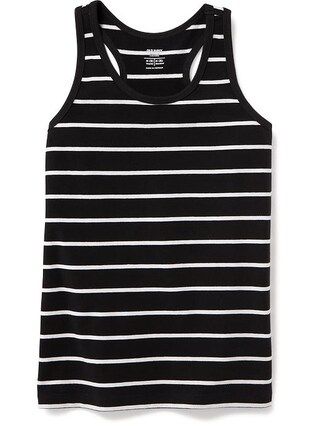 Old Navy Fitted Racerback Tank For Girls Size L (10-12) Plus - Black | Old Navy US