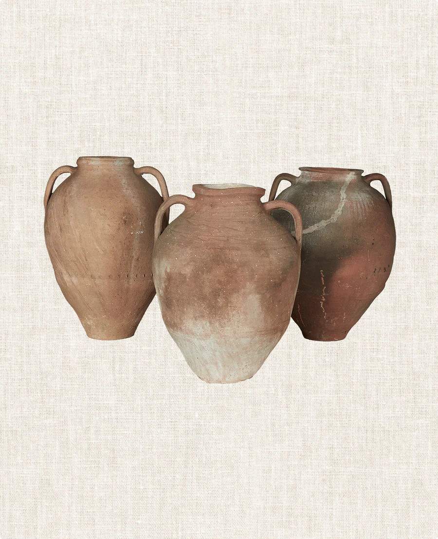 Olive Ateliers Vintage Turkish Two Handle Pot - Terra Cotta | Olive Ateliers