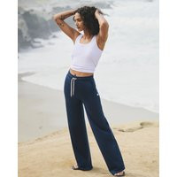 Vuori Halo Essential Wideleg Pants - Shorts | Blue Coast Heather | Large | Vuori Clothing (US & Canada)