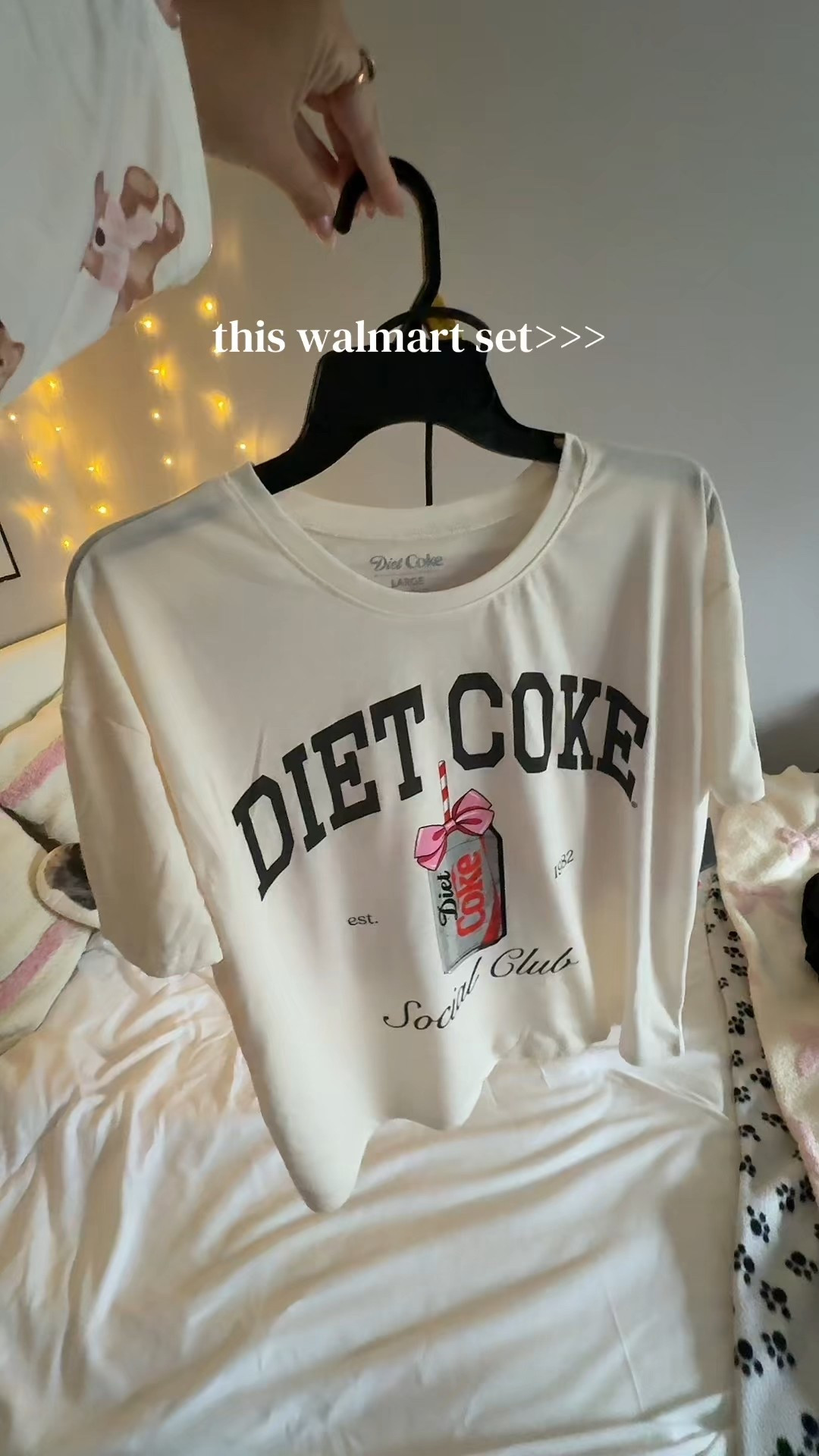 diet coke pj set outfit inspo fun college girl class outfit 

#LTKBeauty #LTKmorningroutine #LTKootd