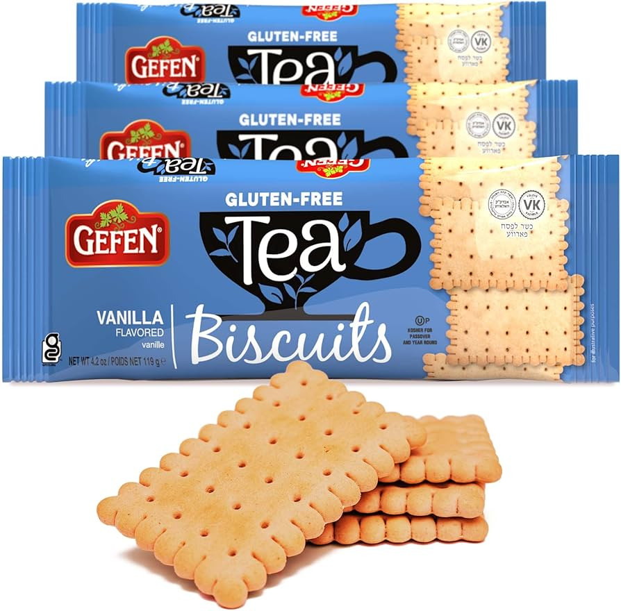 Gefen Gluten Free Vanilla Tea Biscuits 4.2oz (3 Pack) | Kosher for Passover | Amazon (US)