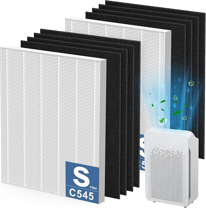 2 Pack C545 HEPA Replacement Filter S Compatible with Winix C545 Air Purifier, Replaces Part 1712... | Amazon (US)