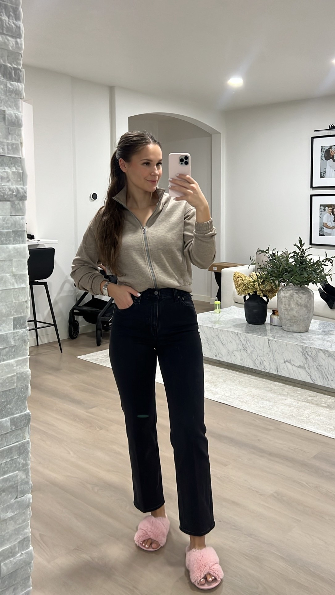 Shop my look -
I found the comfiest butter soft zip up sweater perfect for dressing with jeans or even pairing with a comfy airport outfit. 
Size: Small

I also am wearing the comfiest straight leg jean that sits perfect in all the right places. 
Size: 26

Perfect holiday gift 
Gift guide 

#LTKGiftGuide #LTKStyleTip #LTKHoliday