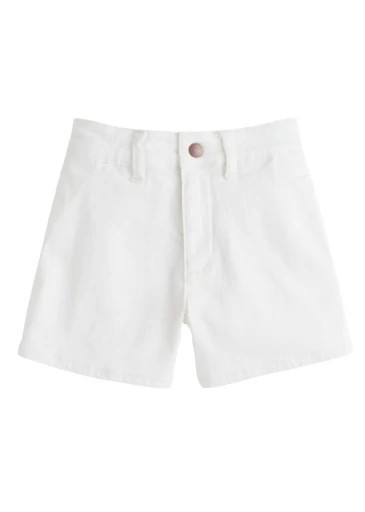 Denim Shorts - Ivory Denim | Persnickety