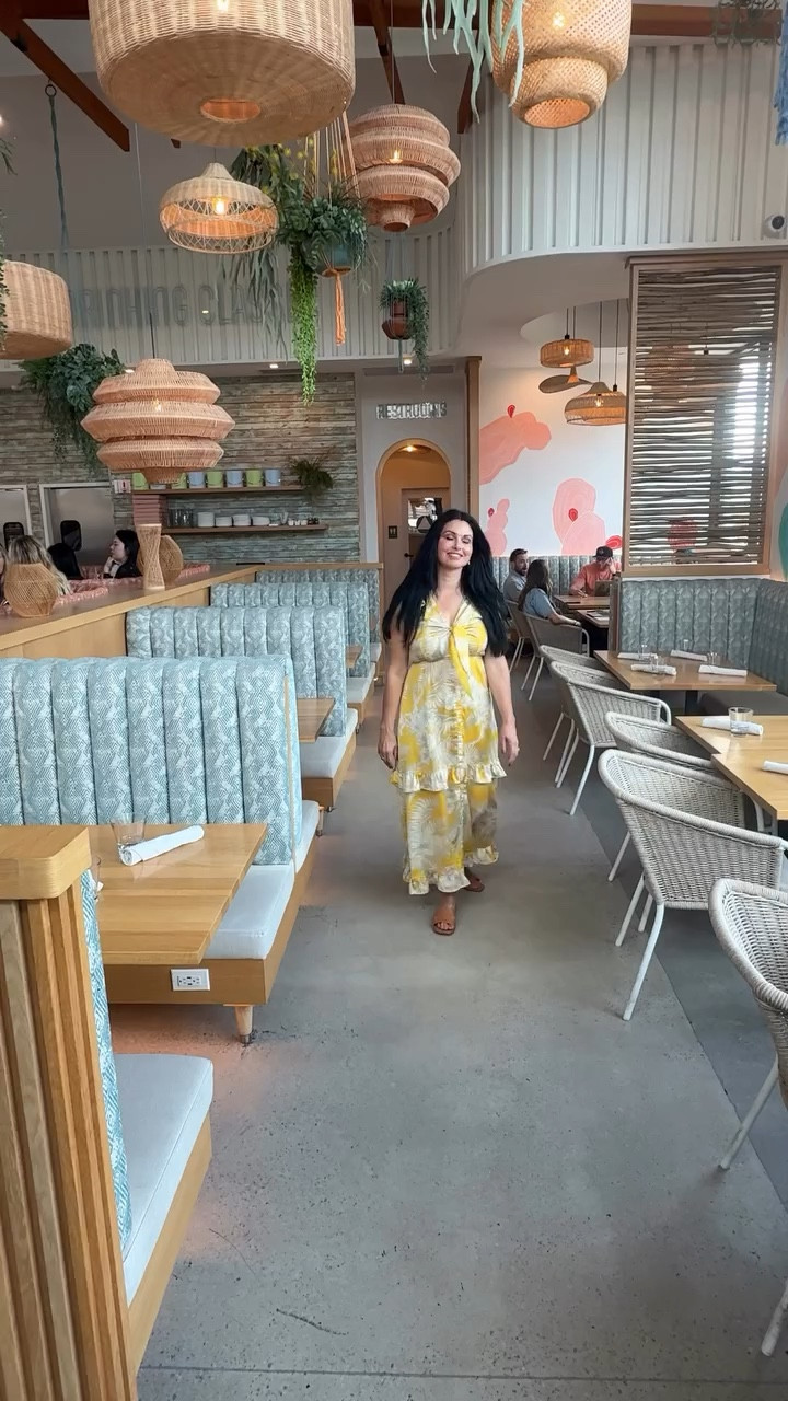 Gravity Heights Restaurant in San Diego’s Mission Valley is known for it’s delicious restaurant menu and beautiful indoor and outdoor seating areas, which are dog friendly! 😜🐕’

It offers a diverse menu. I love the cauliflower bites, salad, smash burger, crab topped halibut and the cookie skillet dessert!

The service is so friendly and right on point.💛

Resortwear 2026! 💛

Go barefoot on the beach in a vacay outfit, or dress it up with high heels and dine at a fun spot, in a casual and cute spring break outfit! 🌼

Vacation outfits such as floral maxi dresses are so fun and versatile.

#easterdresses
#springdresses #maxidress #vacationoutfitsbeach #springoutfits2026

#LTKspring 

#LTKSaleAlert #LTKootd